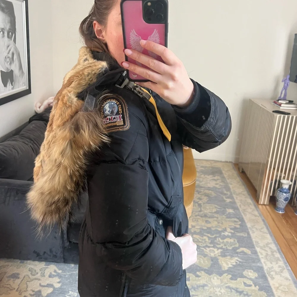 Parajumpers Puffer Coat with Fur Hood - Picture 4 of 13